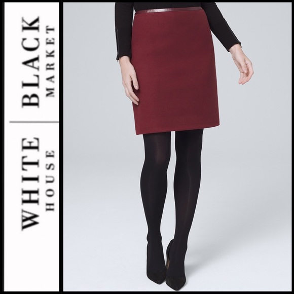 NWT Patent-Trim Boot Skirt - Picture 1 of 10